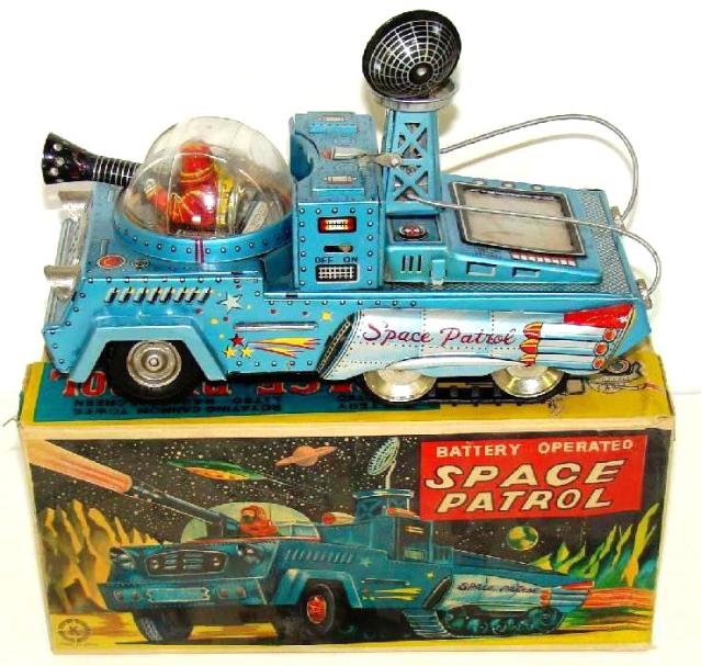 Japan vintage space cars, vintage tin toy robots, vintage 1960's space toys price guide,vintage tin toy rocket ship,  rare blue japan space cars, buying all antique space toys with or withou box. japanese tin toy robots, wind-up toys, japanese battery operated robots, alps toys, cragstan toy robots, Alps robots with battery operation, ebay vintage space tin robots price guide, buddy l toys wanted, buddy l cars appraisals fast, buddy l trucks, japan tin space toys, space robots, space trucks, vintage space martians,  appraisals
